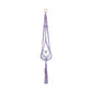 Macrame Hanger Self Watering Set - Lavender Purple + Designer White