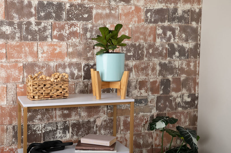 8 inch Aqua Core Self Watering Pot - Ocean Blue