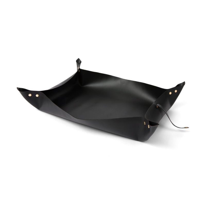 Portable Leather Repotting Mat - Onyx