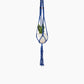 Deluxe Hand Woven Macrame Hanger with Beads - Midnight Blue