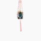 Deluxe Hand Woven Single Macrame Hanger - Rose Quartz