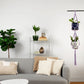 Deluxe Hand Woven Triple Macrame Hanger - Lavender Purple
